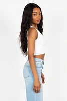 Nikibiki Ribbed Deep V Tank Top