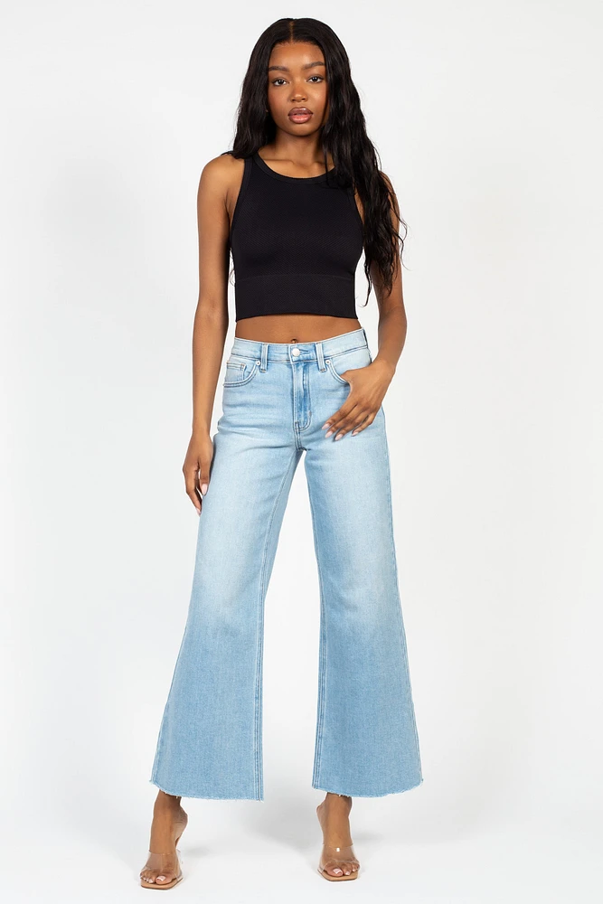 Nikibiki Crewneck Chevron Crop Top