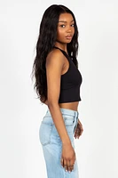 Nikibiki Crewneck Chevron Crop Top
