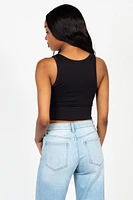Nikibiki Crewneck Chevron Crop Top