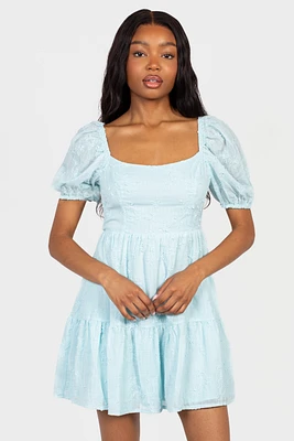 Lulu Embroidered Mini Dress