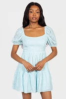 Lulu Embroidered Mini Dress