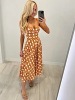 Cannage Midi Dress