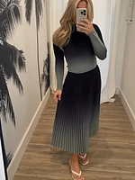 Kate Ombre Pleated Skirt