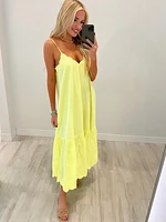 Poplin Midi Slip Dress