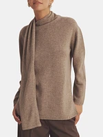 Cashmere Asymmetrical Turtleneck