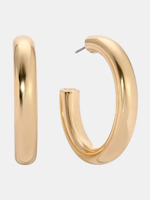 Large Thick Classic Hoops