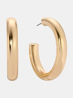 Large Thick Classic Hoops