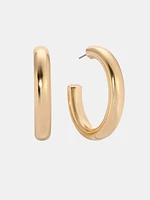 Medium Thick Classic Hoops
