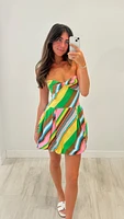Fitted Balloon Mini Dress