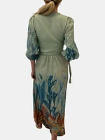 Ibiray Wrap Long Dress