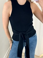 Molly Sleeveless Tie Front Top