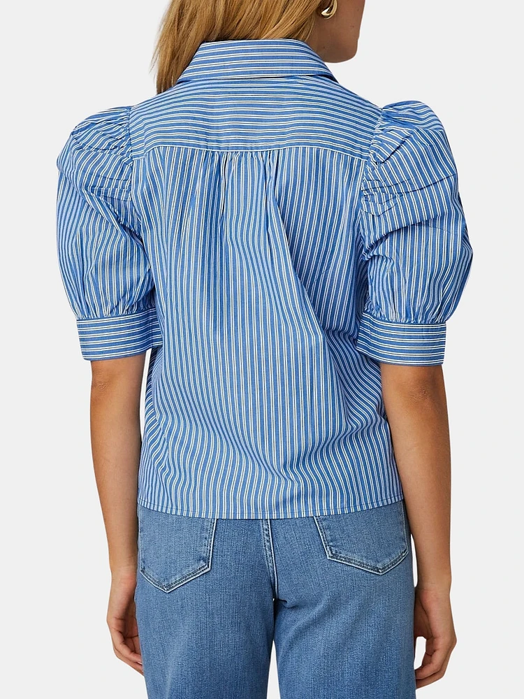 Alden Cotton Stripe Blouse
