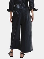 Culotte Metallic Linen Pant