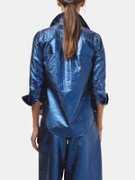 San Marino Metallic Linen Shirt