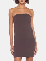 Strapless Tailored Terry Mini Dress