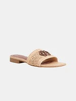 Delphi Raffia Flat Sandal