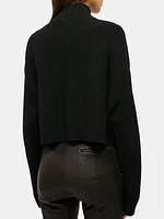 Cashmere Cropped Hampton Sweater