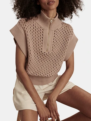 Gaines Half Zip Knit Top