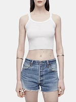 Cropped Ribbed Tank