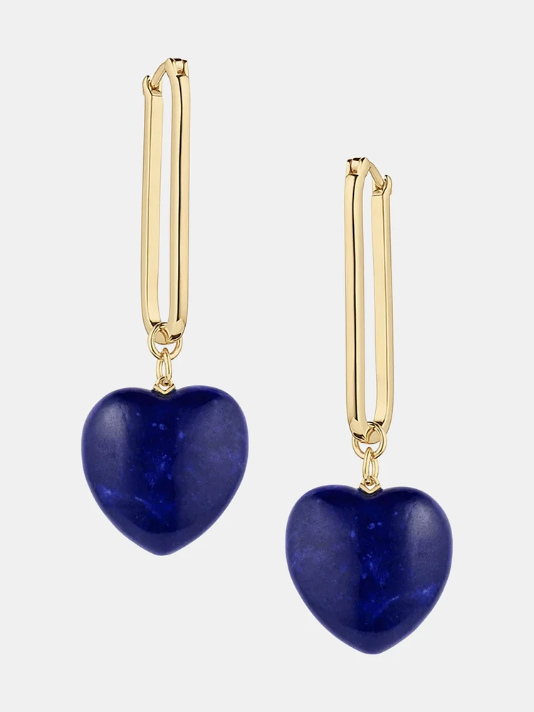 Gemma Lapis Earrings