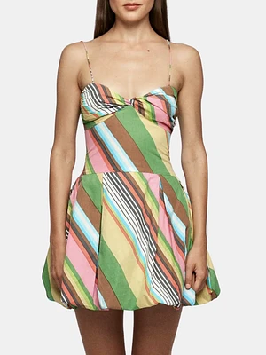 Fitted Balloon Mini Dress