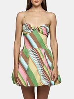 Fitted Balloon Mini Dress