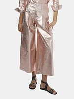 Culotte Metallic Linen Pant