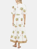 Puff Sleeve Maxi Dress