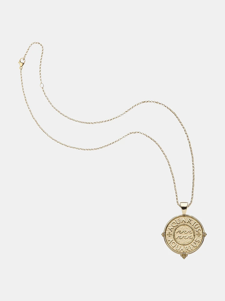 Aquarius Zodiac Pendant