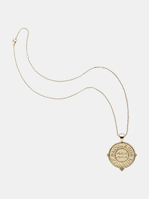 Aquarius Zodiac Pendant