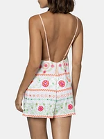 Mirror Embroidery Romper
