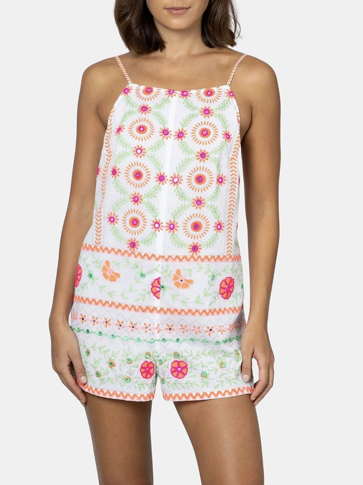 Mirror Embroidery Romper