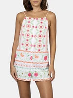 Mirror Embroidery Romper