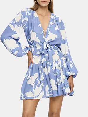 Amelie Tie Front Mini Dress