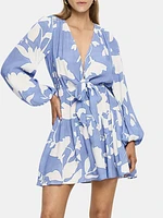Amelie Tie Front Mini Dress