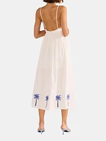 Isadora Embroidered Midi Dress
