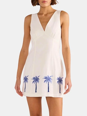 Isadora Embroidered Mini Dress