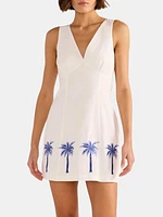 Isadora Embroidered Mini Dress