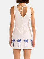 Isadora Embroidered Mini Dress