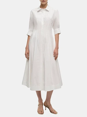 Jazz Pintuck Midi Dress