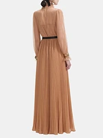 Dot Mesh Maxi Dress