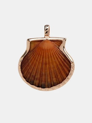 Natural Clam With 18k Rose Gold