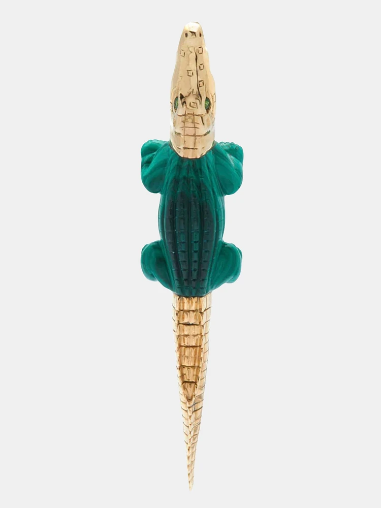 Alligator Mala Bite Earring