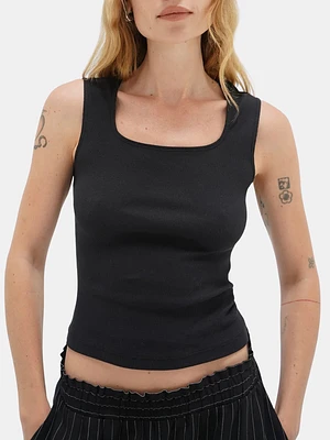 Ballet Cotton Rib Scoop Tank