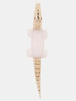 Alligator Pink Opal Bite Earring