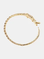 Thin Alligator Wrap Bracelet