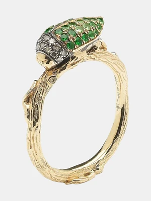 Scarab Tsavorite Ring