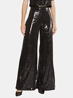 Sequin Wide Leg Pant