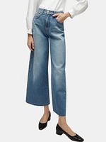 Taylor Cropped High Rise Wide Pant